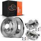 Pair Front Brake Rotors & Calipers for Honda Civic (2006–2011)