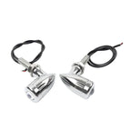 Mini Turn Signal Light Blinker 8mm Chrome for Bobber Cafe Racer