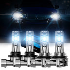 Set of 4 NOVSIGHT 9005 H11 LED Headlight Bulbs 18000LM Bright White