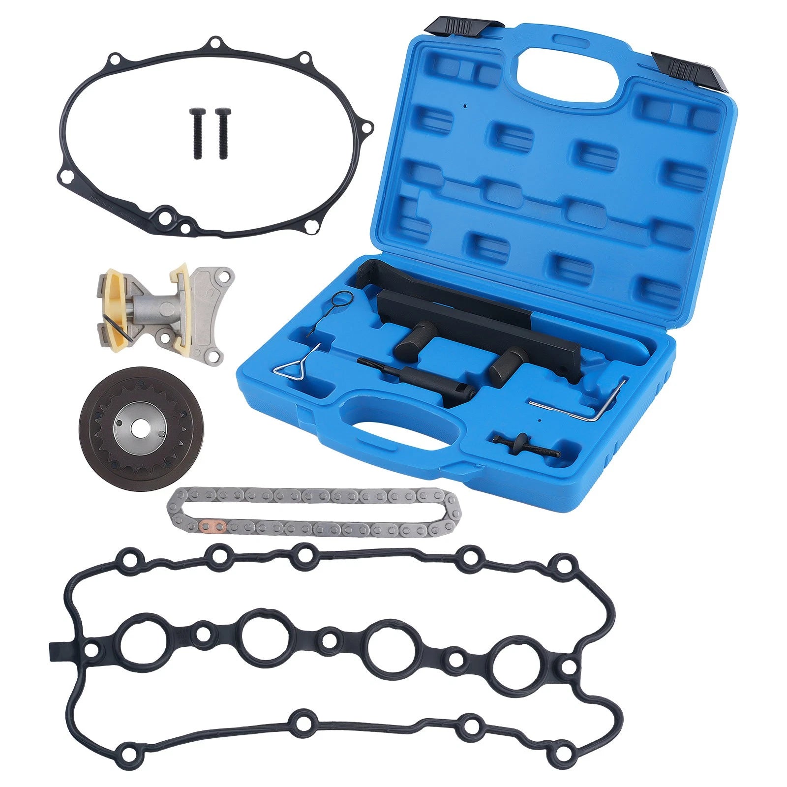 Engine Timing Chain Kit with Tools for Audi A4 Quattro VW Jetta GTI (2005–2013)