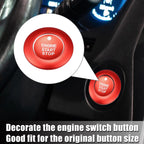 Engine Start Stop Button Cover Kit for Ford Explorer Hybrid (2011–2021) Red 723115121209