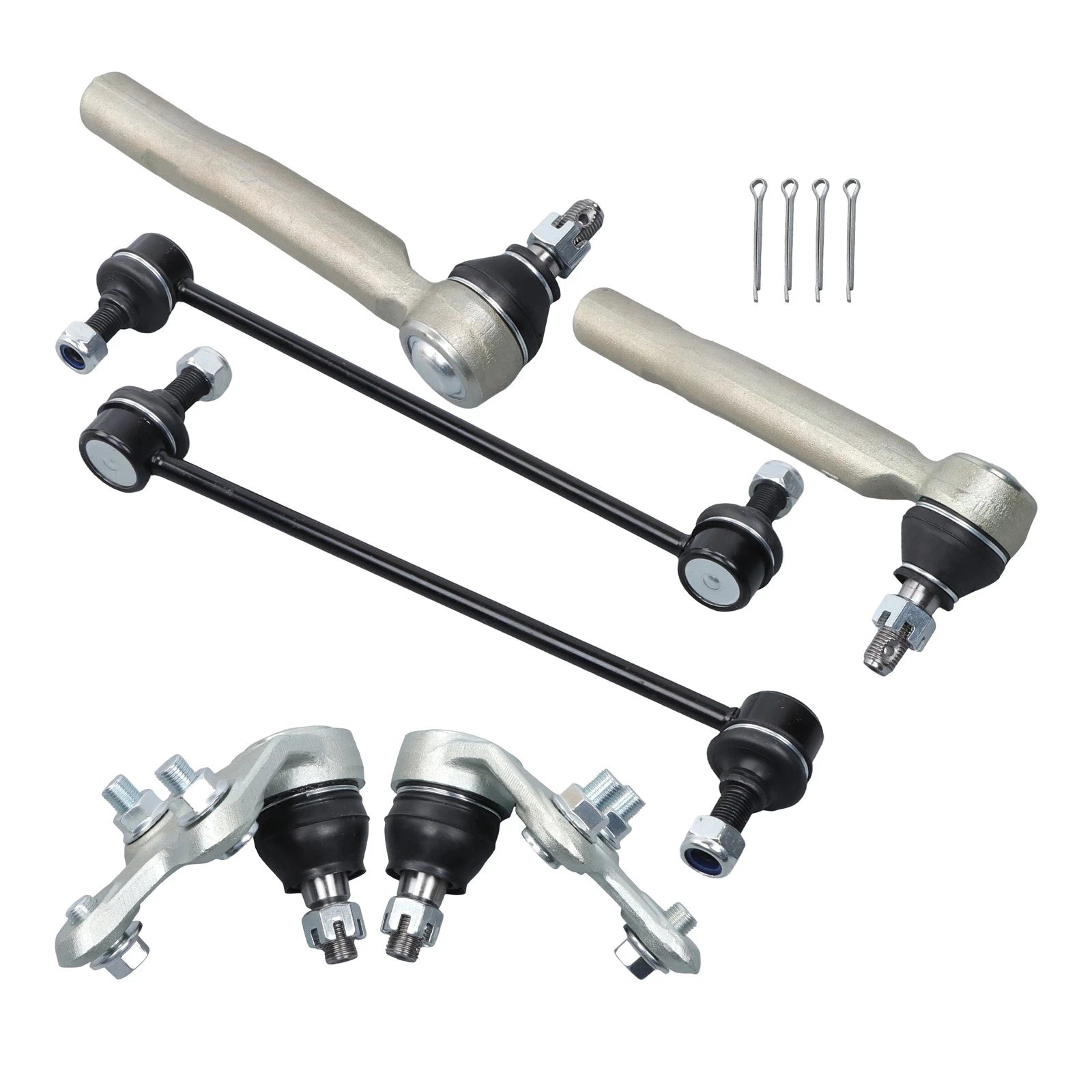 Set of 6 Outer Tie Rods for Toyota Venza (2009–2016)