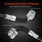 2X Brake Hydraulic Hose Front for Ford E-150 E-350 Super Duty (2005-2007)