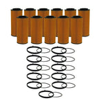 Set of 11 Engine Oil Filters for Audi Porsche Volkswagen V6
