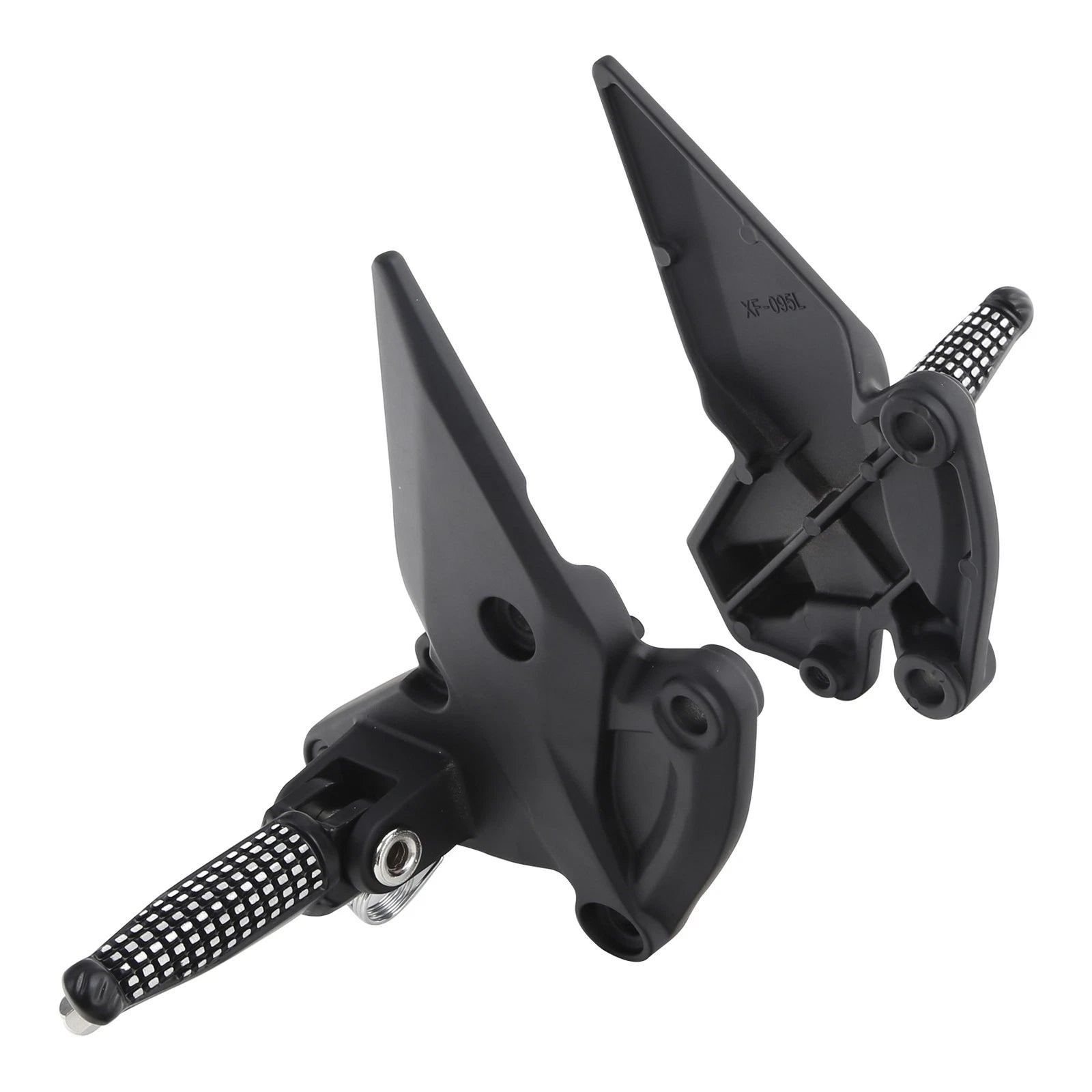 Matte Black Driver Front Footpegs Bracket for Kawasaki Z1000 (2010–2023)