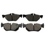 Set of 4 Rear Disc Brake Pads for BMW 128i 323i 325i 328i xDrive X1 (2008–2015) - Akebono Euro EUR1267