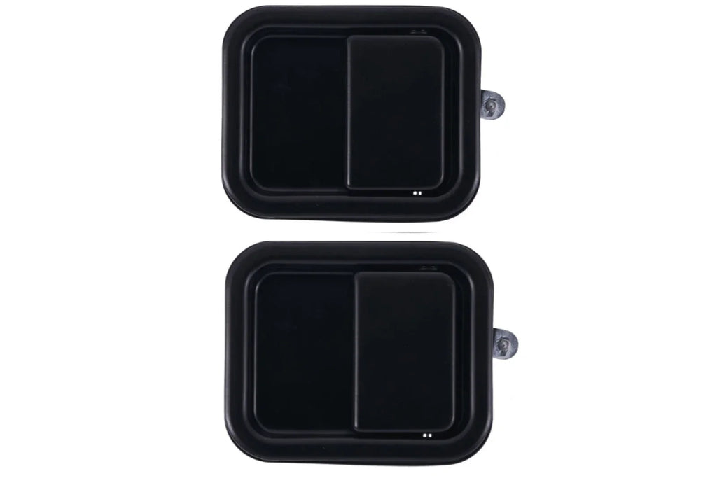 2 x Front LH+RH Black Outer Door Handle for Jeep Wrangler TJ (1997–2006)