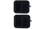 2 x Front LH+RH Black Outer Door Handle for Jeep Wrangler TJ (1997–2006)