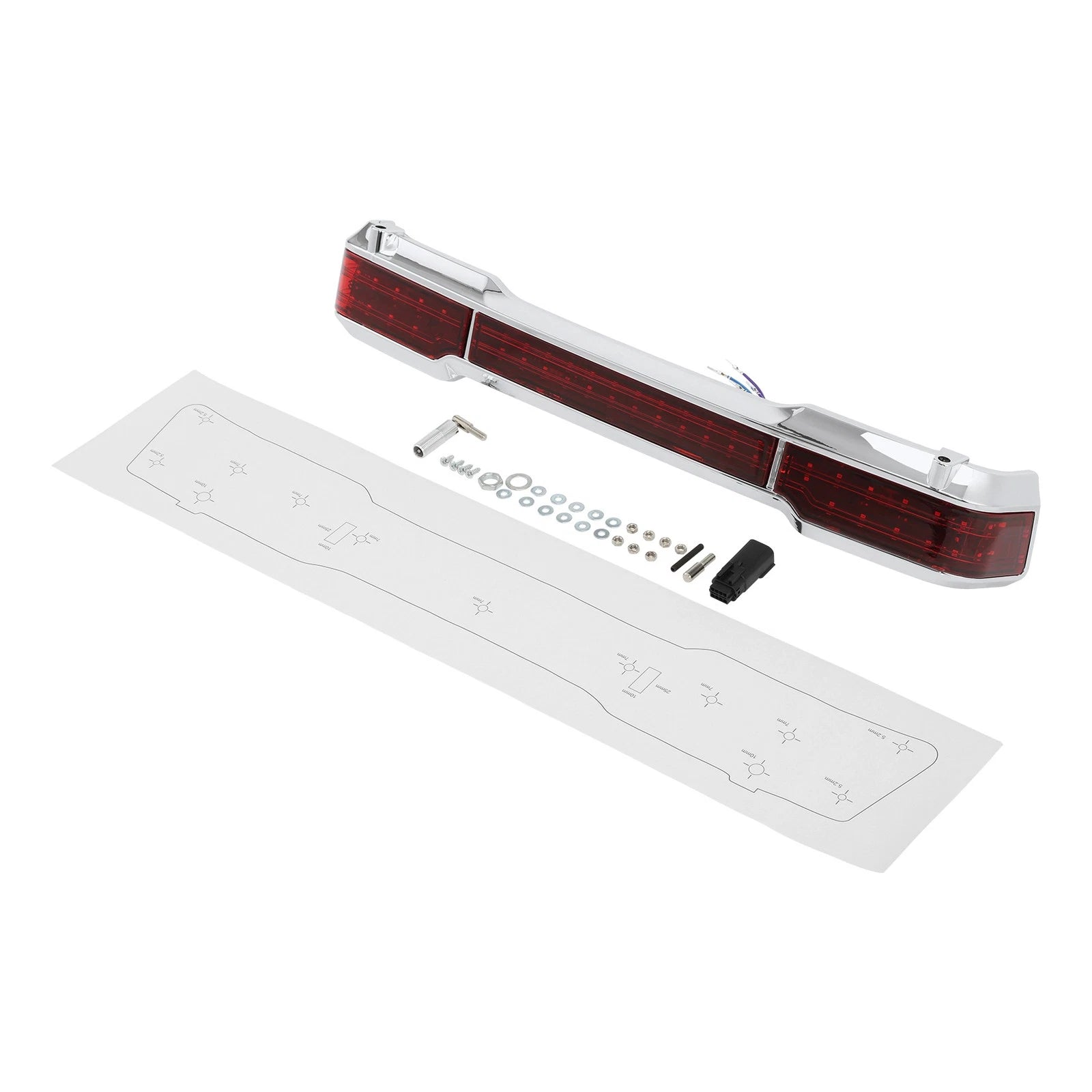 LED Red Tail Light for Harley Touring Electra Street Glide (1997–2008)