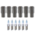 Set of 6 Denso Iridium Power Spark Plugs & Coil Boots for Avenger Magnum Sebring (V6)