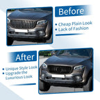 Front Upper Bumper Grille for Mercedes-Benz X-Class W470 (2017-2023) Gloss Black