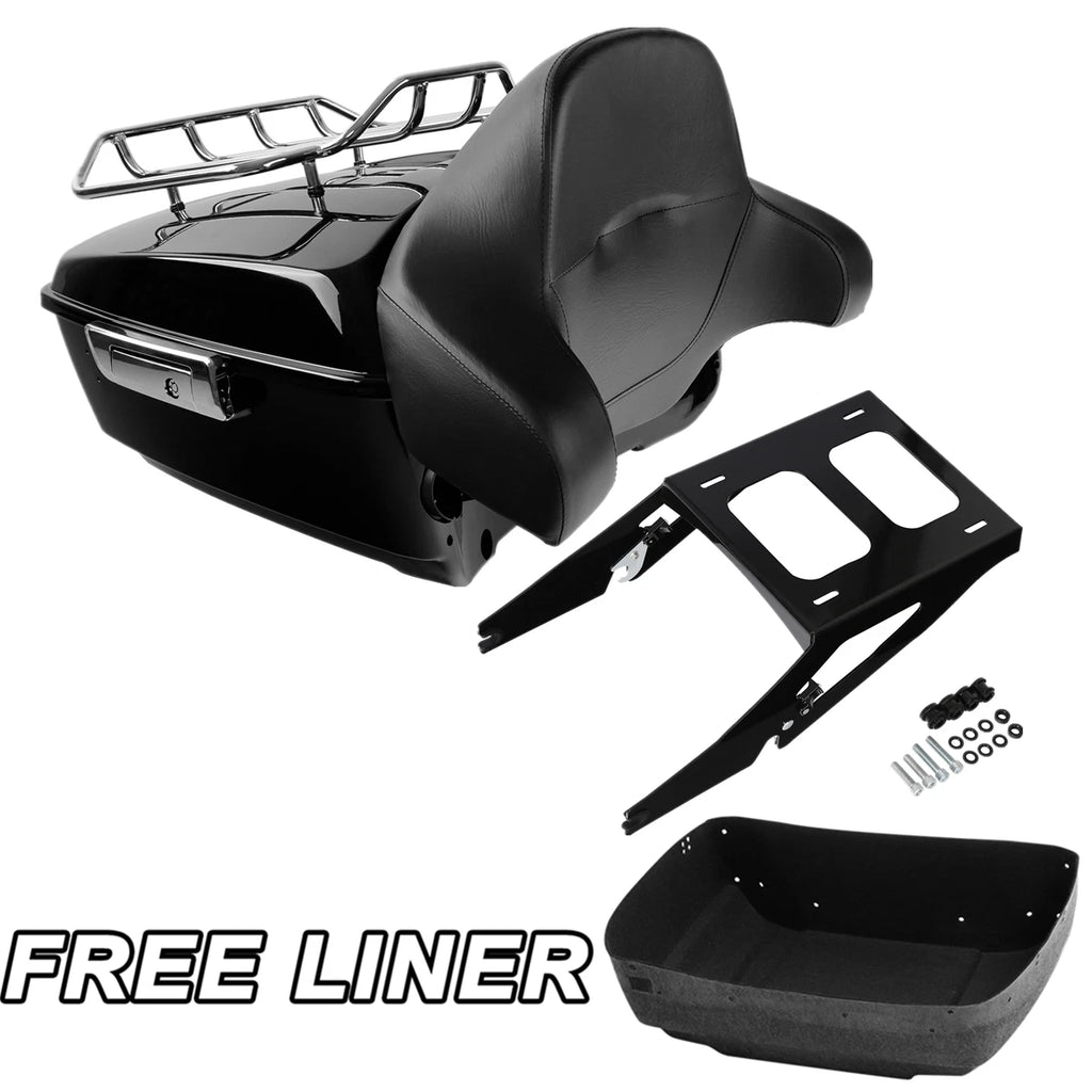 2X King Trunk Mount Rack Pad for Harley Sport Glide FLSB (2018–Present)