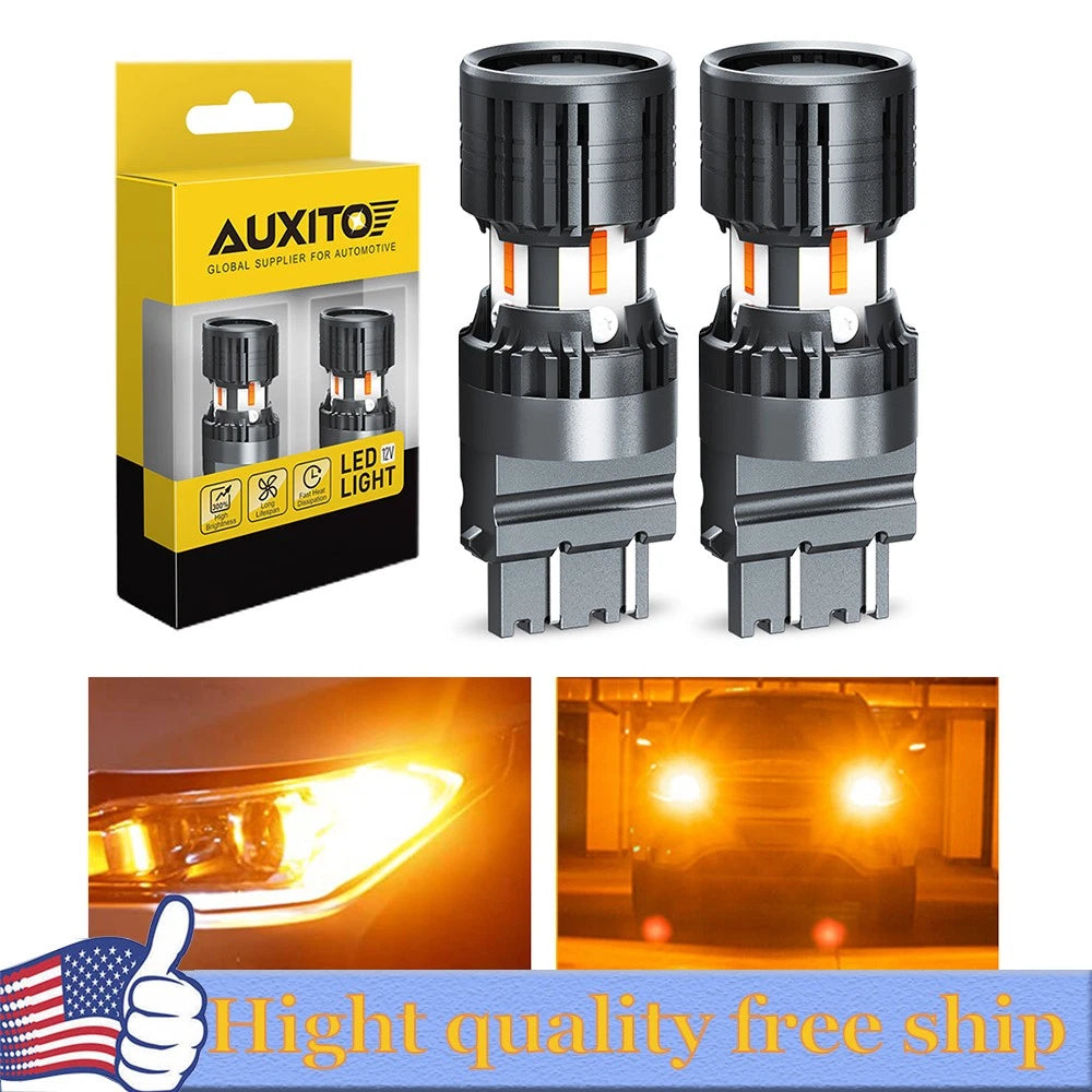 4X AUXITO 3157 3156 LED Turn Signal DRL Light Bulb for
