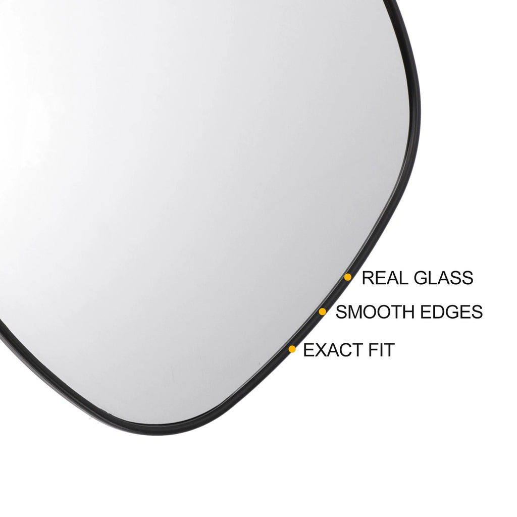 Left Side White Mirror Glass w/ Back for KIA Ceed (2009–2012)