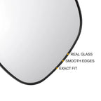 Left Side White Mirror Glass w/ Back for KIA Ceed (2009–2012)