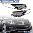 Pair of Chrome Grilles for Lincoln MKZ (2013–2016)