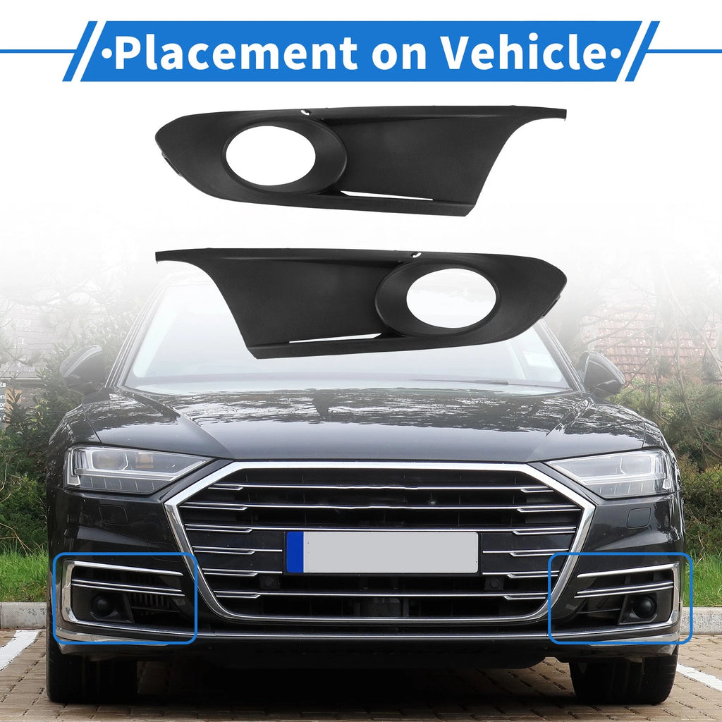 1 Pair Front Fog Light Grill for Volkswagen Jetta (2006–2010) No. 5C6853666A/5C6853665A