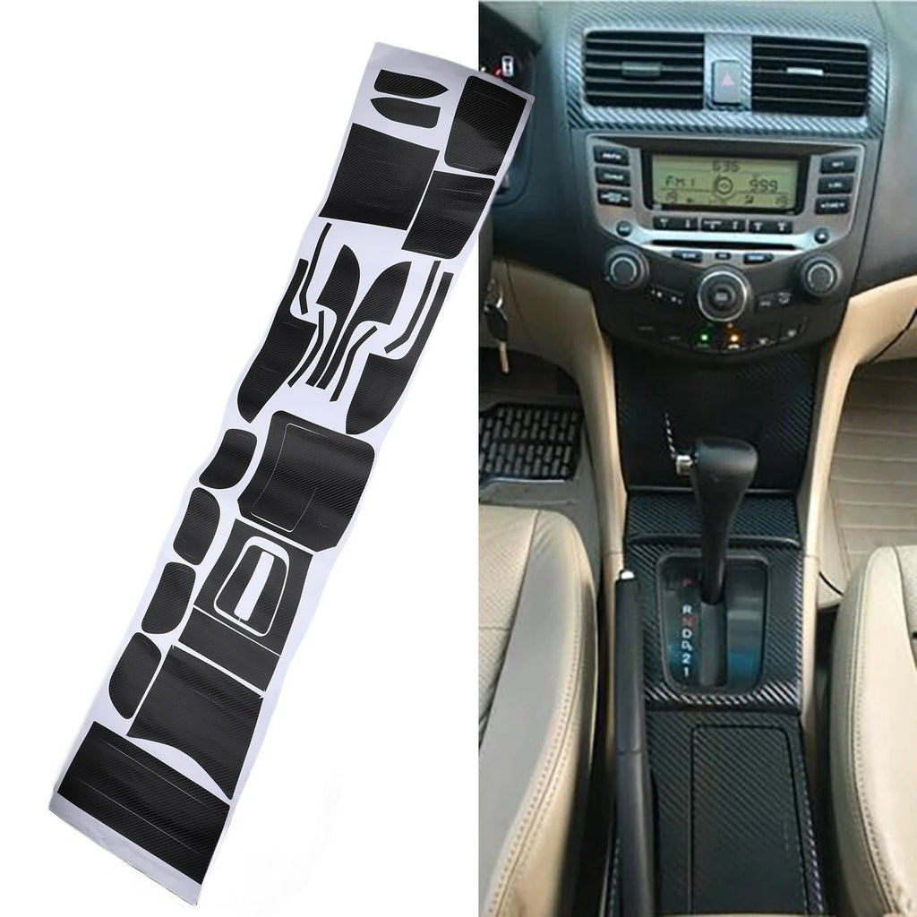 Vinyl Carbon Fiber Console Decals for