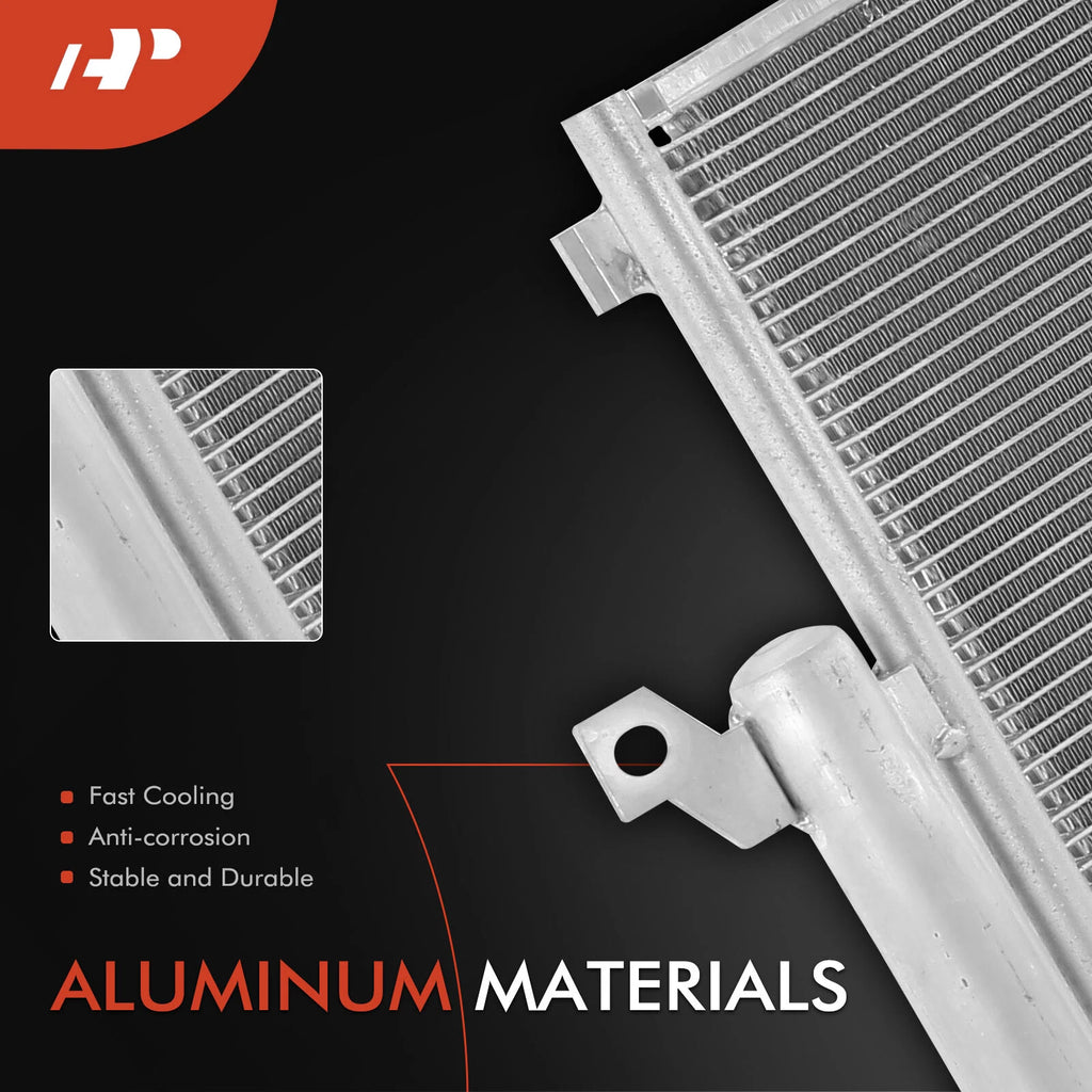 A/C Condenser with Bracket & Receiver Drier for Jeep Cherokee (2014–2021)