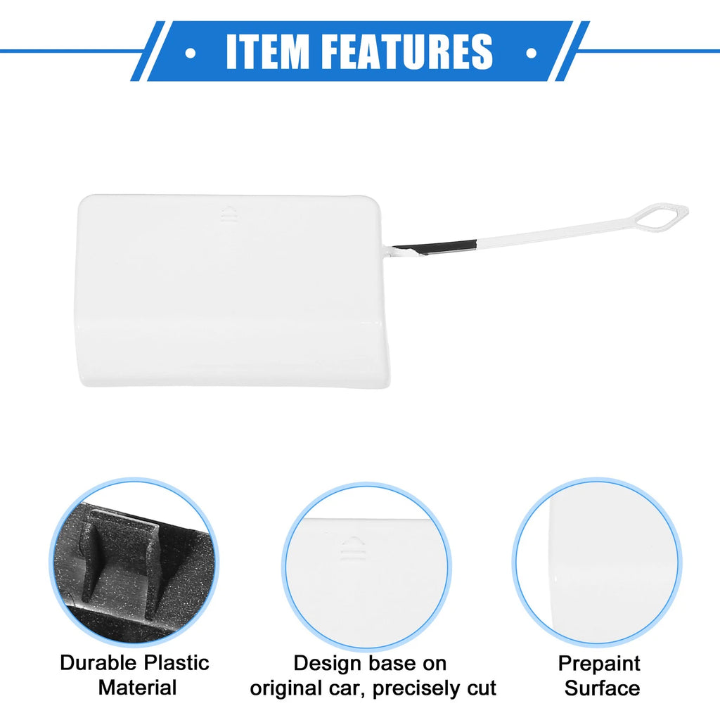 Tow Hook Eye Hole Cover Cap for Mercedes-Benz E-Class (2017–2023) - White