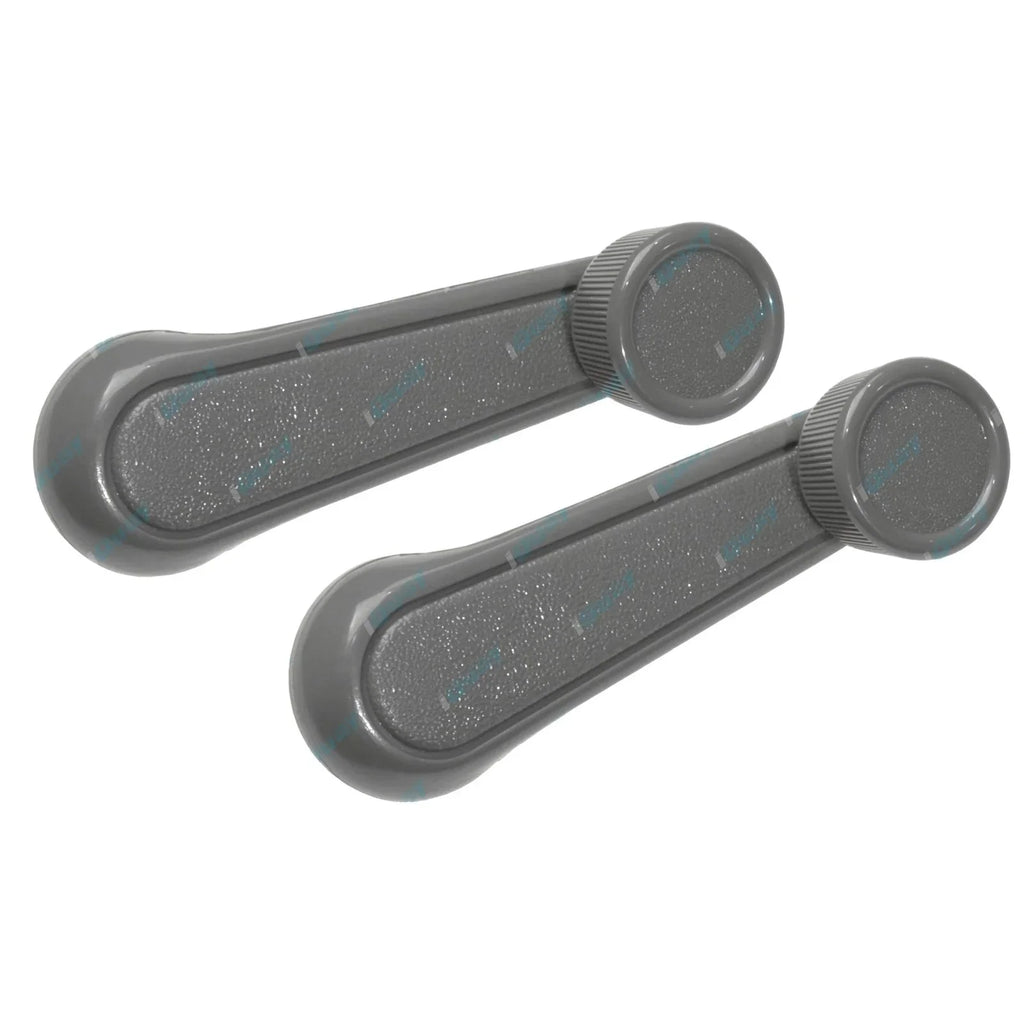 2 x Grey Door Window Winder Handles for Toyota Hilux (1983-1988)