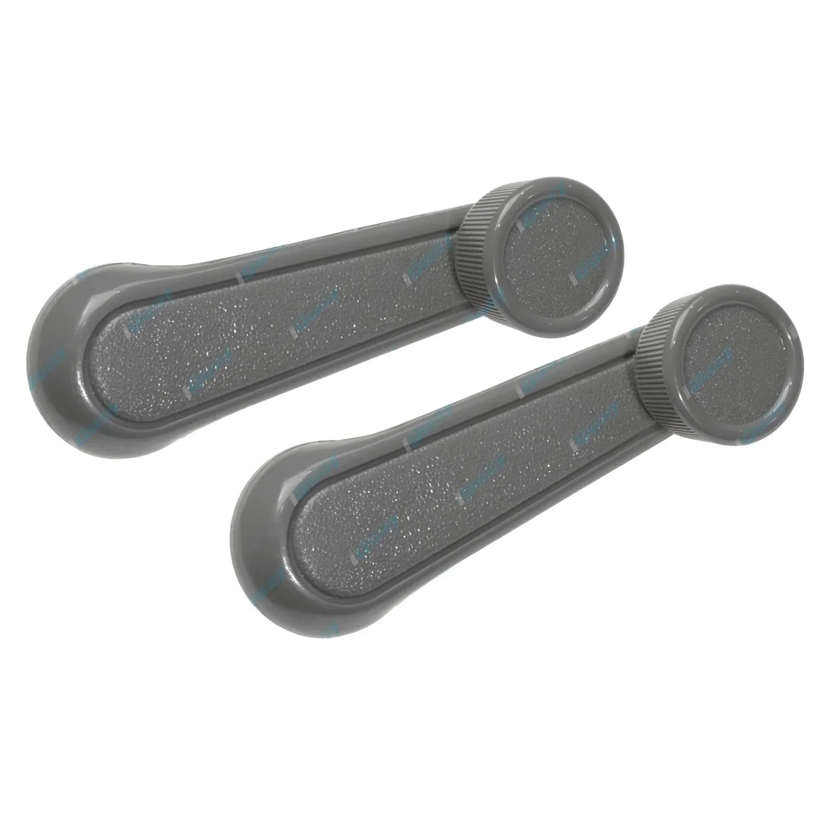 2 x Grey Door Window Winder Handles for Toyota Hilux (1983-1988)