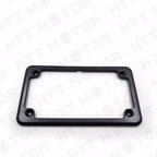 Carbon Motorcycle License Plate Frame for 7" x 4" Plates (Chrome)