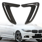 Black Side Body Marker Fender Air Wing Vent Trim for BMW 3 Series GT (2013-2017)