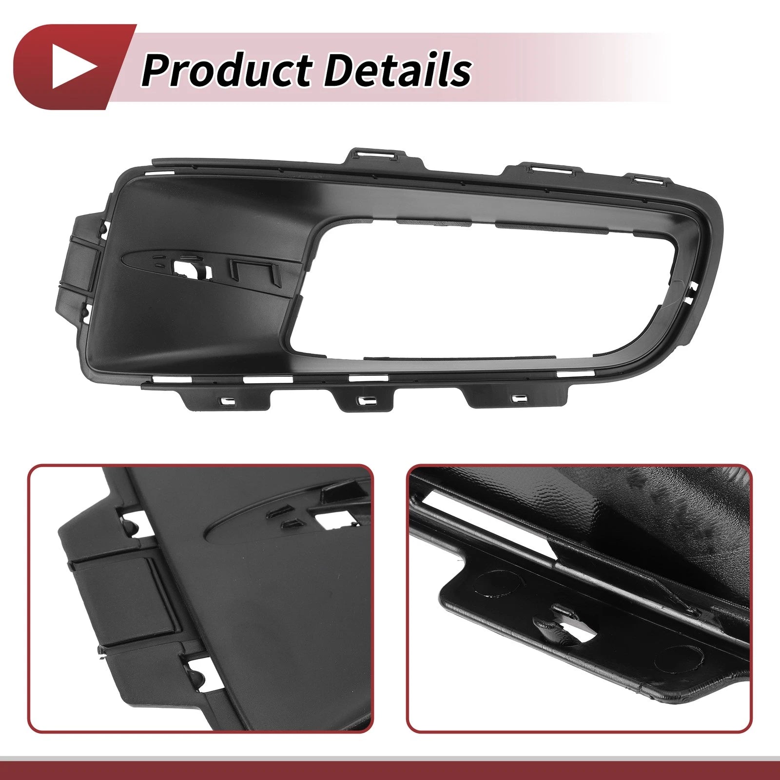 1 Pc Fog Light Grill for BMW X5 (2007–2010) No. 51117172449 Black