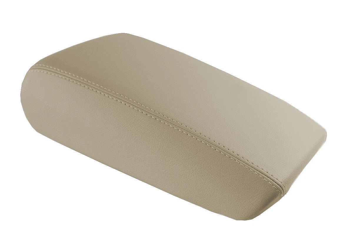 Leather Console Lid Pull Over Armrest Cover for Audi A6 (2012–2018) Beige