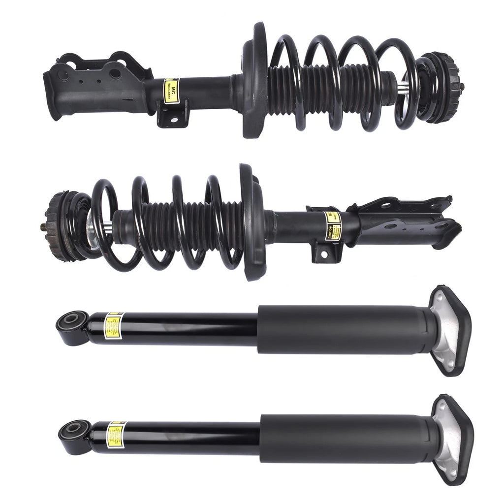 Set of 4 Complete Strut & Spring Assemblies & Rear Shock Absorbers for Cadillac SRX (2004–2016)