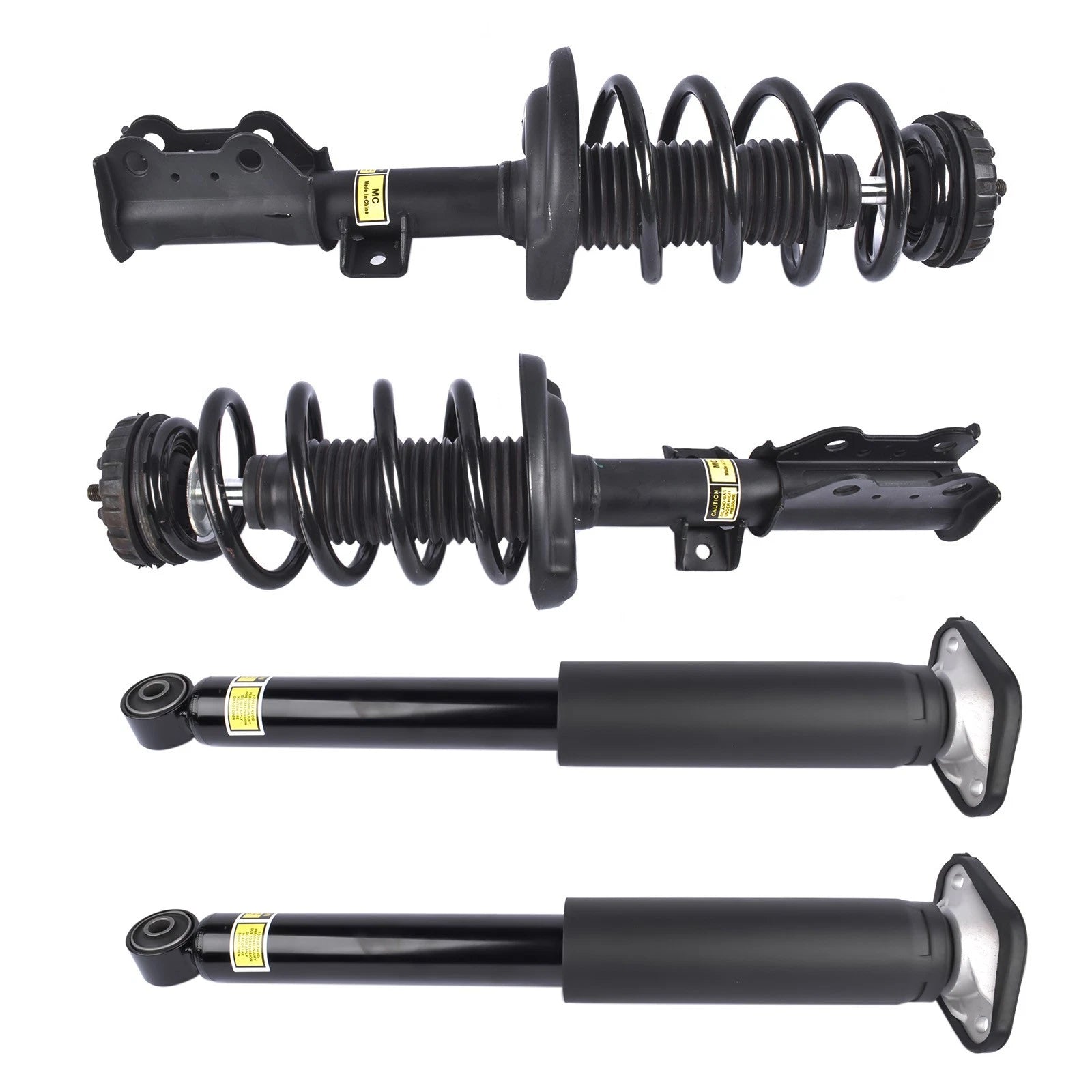 Set of 4 Complete Strut & Spring Assemblies & Rear Shock Absorbers for Cadillac SRX (2004–2016)