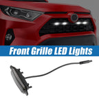 Front Grille LED Lights Set for Toyota RAV4 (2019–2022) White LED Black
