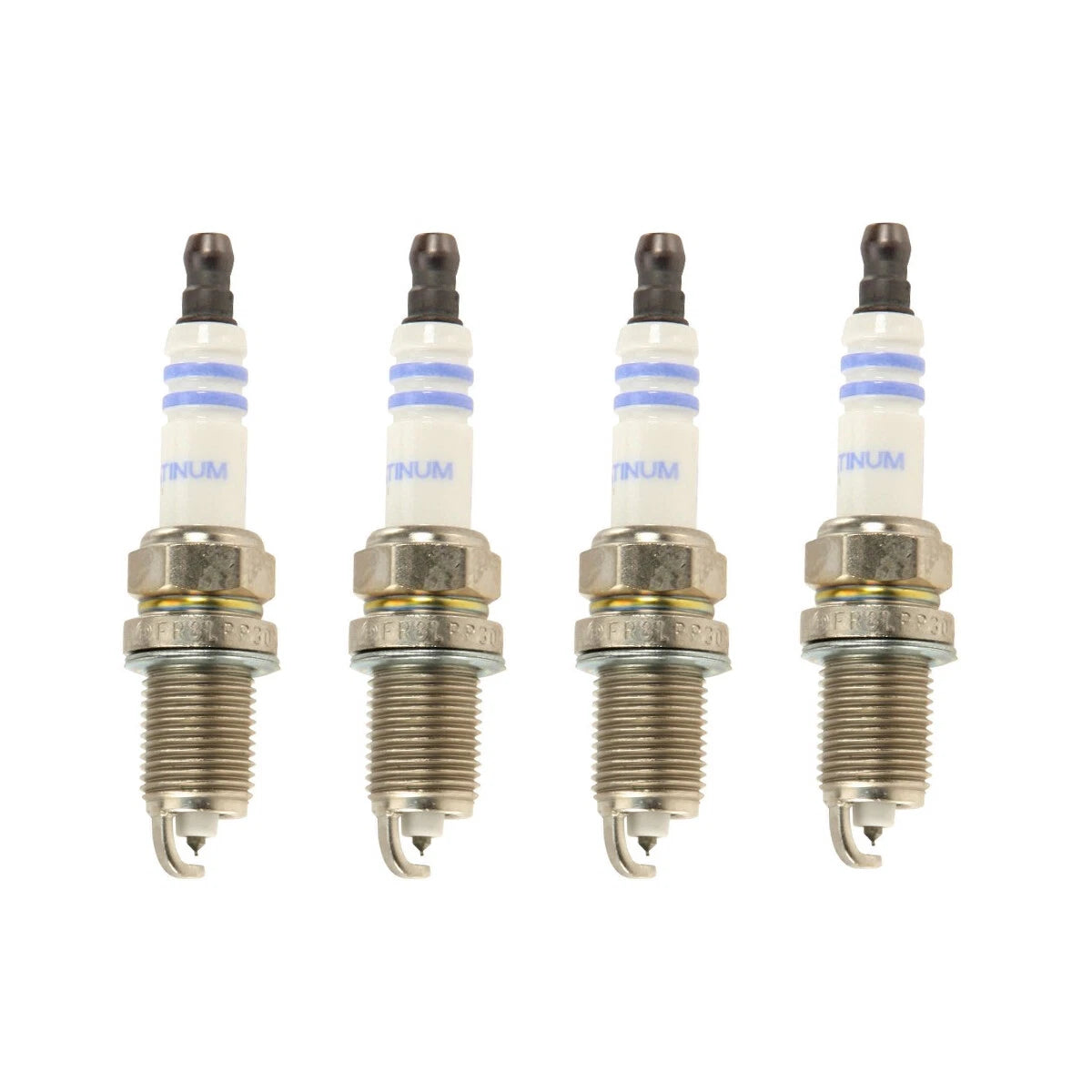 Set of 4 Bosch Platinum Pregapped Spark Plugs for Acura Subaru Honda Toyota