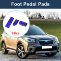 3 Pcs Automatic Foot Accelerator Pedal Covers for Subaru Forester (2019–2021) Blue