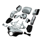 Fairings Bodywork for Harley Touring FLHT (2014–2023) Silver Pearl Glossy Black