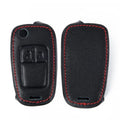 With Buckle Key Case 2-Button Remote Leather Alloy for Corsa D Zafira(2006–14)