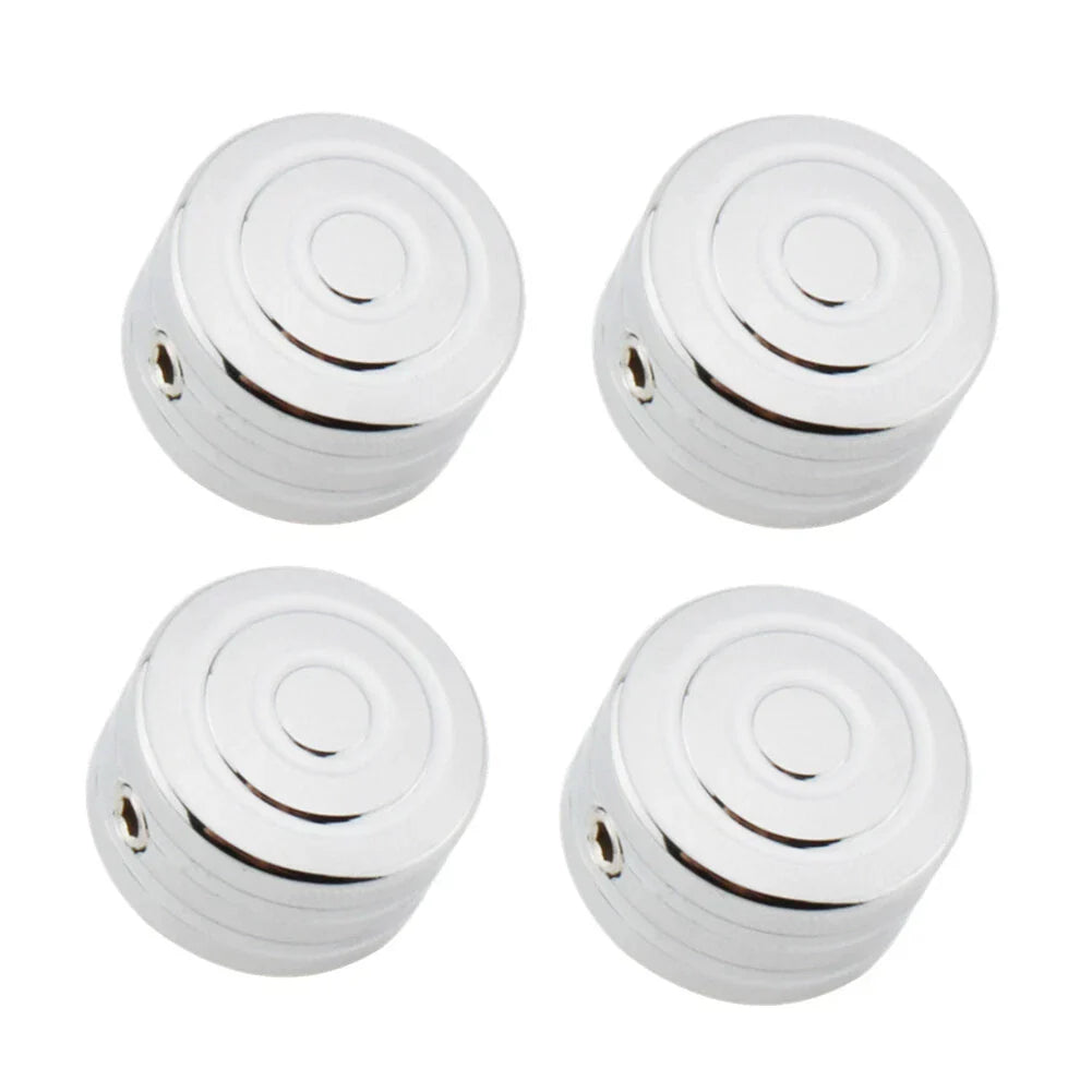 4 x Chrome Machined Head Bolt Cover Caps for Triumph T120 Thruxton (2016-2023)