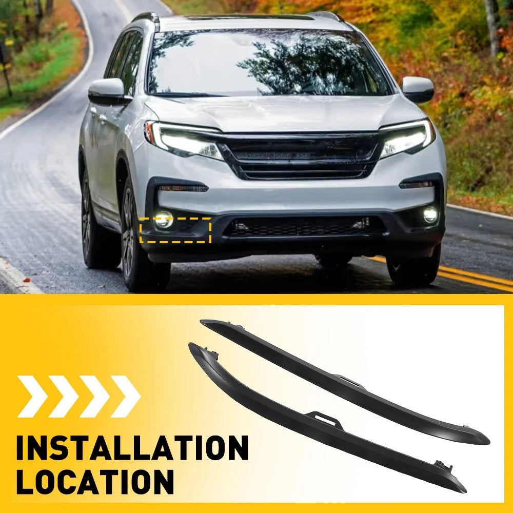 Bumper Trims for Honda Pilot (2019–2022) Front Left Right Textured