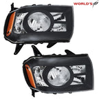 Set of 2 Halogen Black Headlights for Honda Pilot (2009–2011)
