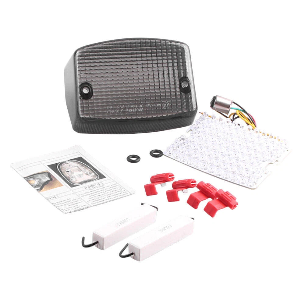 Smoke Integrated LED Tail Light Turn Signals for Kawasaki Vulcan 750 (1986–2003)