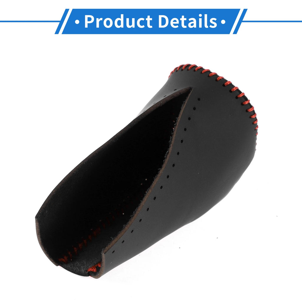 Gear Shift Knob Cover for Toyota RAV4 (2013–2016) Carbon Fiber Black Red