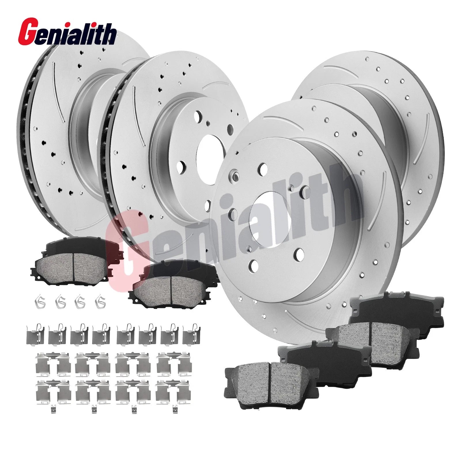 Front Rear Rotors Brake Pads for Lexus HS250h Toyota RAV4 (2006–2018)