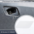 Front Left Side Bumper Headlight Washer Nozzle Cover Cap for BMW 335i GT White