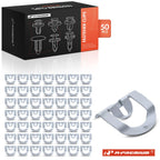 50Pcs Zinc Plated Steel Window Reveal Molding Clips for Buick