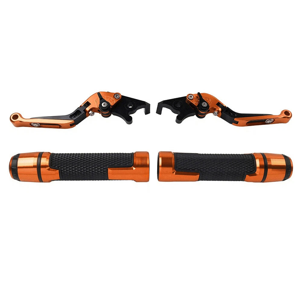Set of 2 Orange Extendable Brake Clutch Lever for Yamaha YZF R1M R1S (2015–2020)