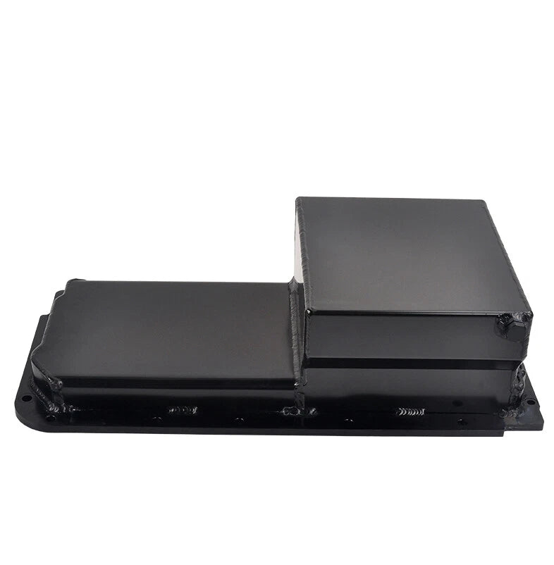 Aluminum Rear Sump Oil Pan Kit for LS1 LS2 LS3 LS6 (7-Quart, Black)