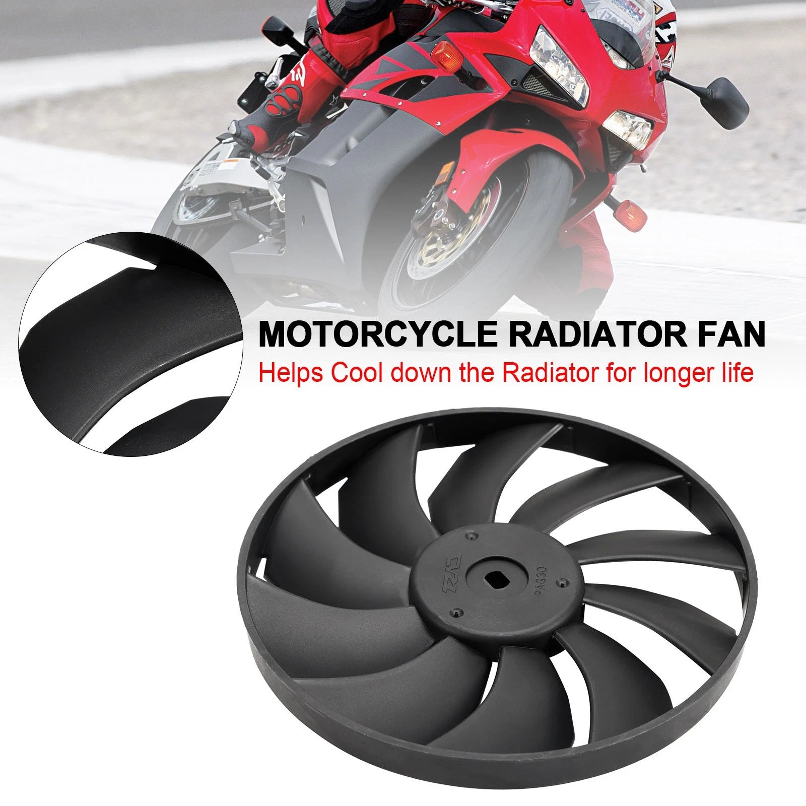 Cooling Fan Blade for Honda CBR1000RR (2004–2016), CBR600RR (2003–2016)