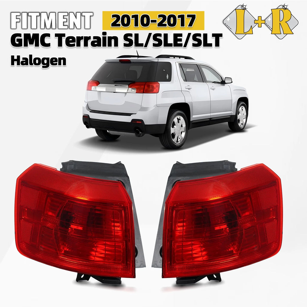 Halogen Tail Light Set for GMC Terrain (2010–2016) W/Bulb Outer Left+Right