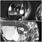 Pair of Black/Amber Signal Headlight Lamps for Jeep Grand Cherokee (1999–2004)